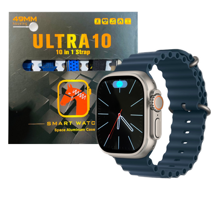 10 in 1 Ultra Smart Watch with 10 straps
